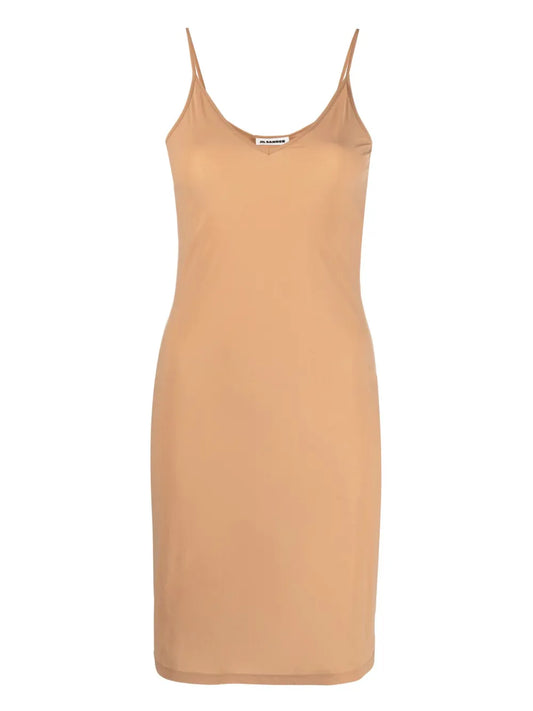 V-Neck Slip Minidress