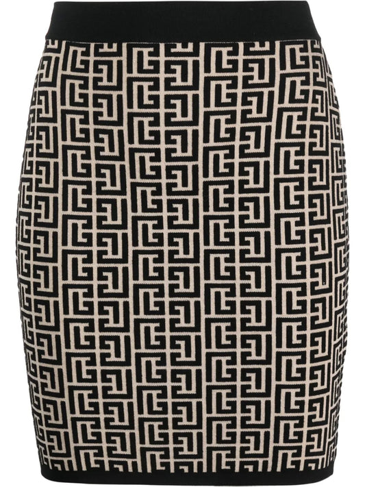 Monogram-Jacquard Miniskirt