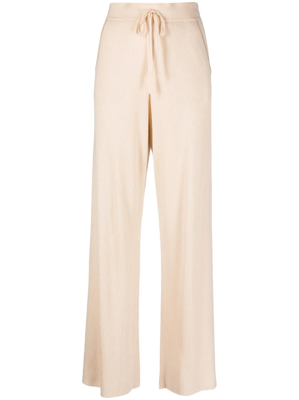 Ribbed Wide-Leg Trousers