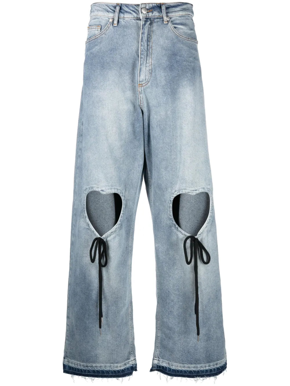 Heart Cut-Out Jeans