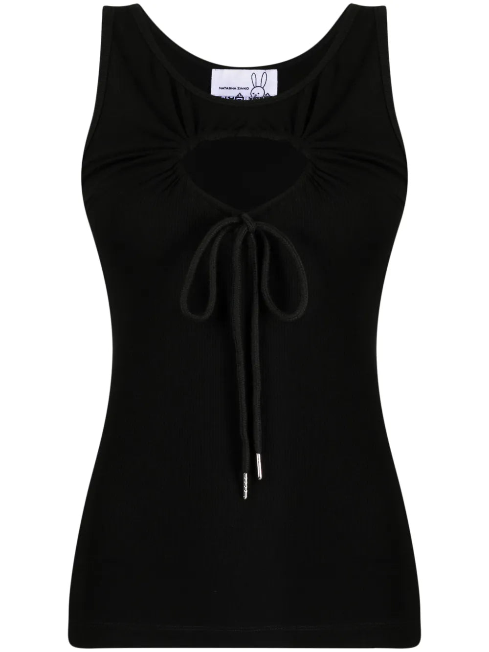 Heart Cut-Out Sleeveless Tank Top