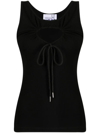 Heart Cut-Out Sleeveless Tank Top