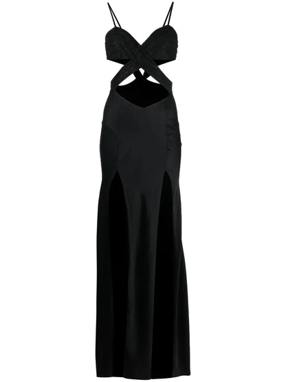 Chantilly-Lace Cut-Out Gown