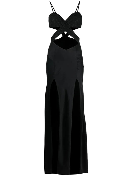 Chantilly-Lace Cut-Out Gown