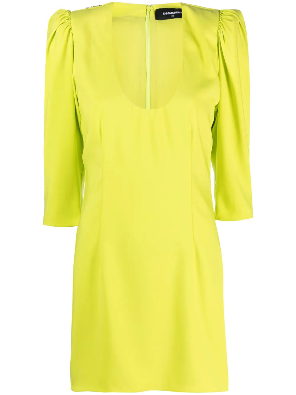 Puff-Sleeve Mini Dress