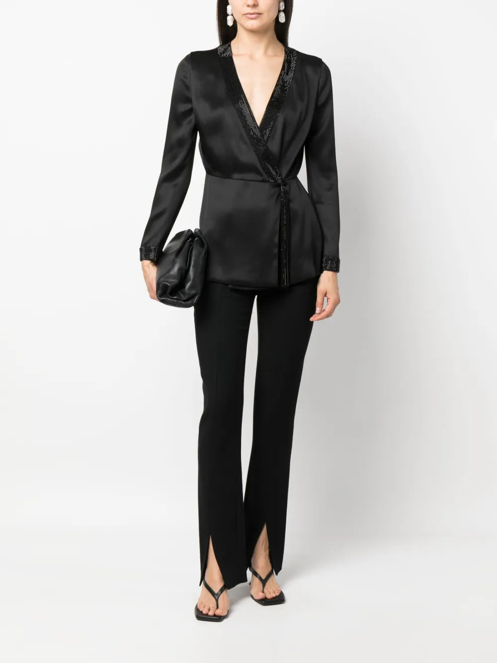 Shiret Crystal-Embellished Silk Top