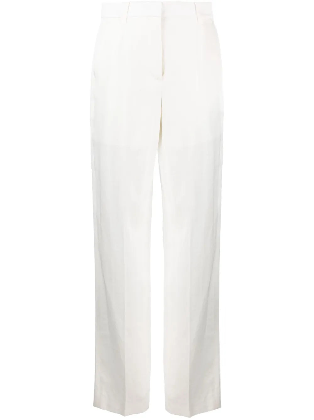 High-Waist Straight-Leg Trousers