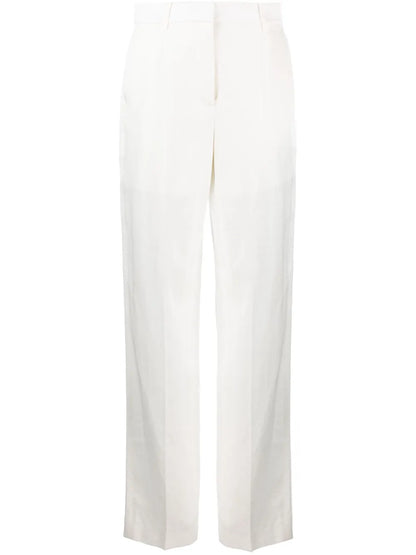High-Waist Straight-Leg Trousers