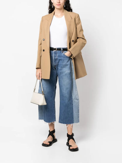 Cropped Wide-Leg Jeans