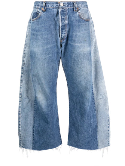 Cropped Wide-Leg Jeans