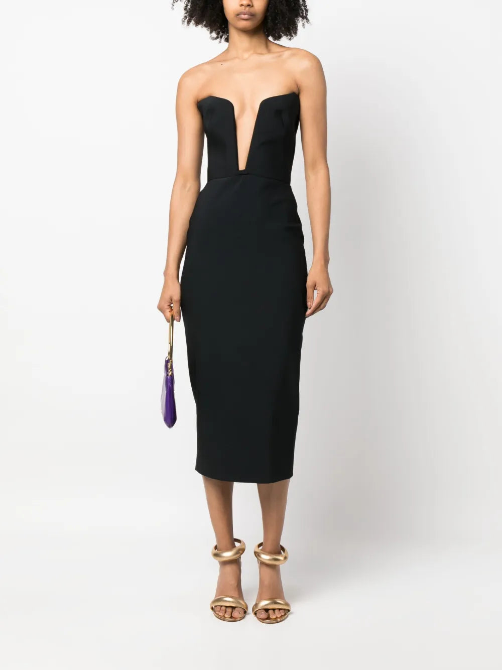 Strapless Midi Dress