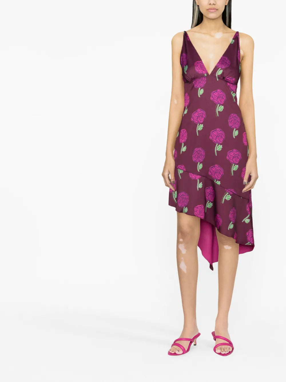 Floral-Print Sleeveless Dress