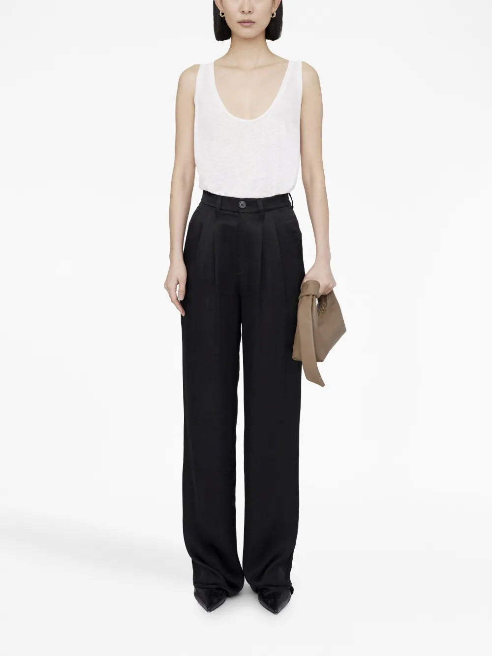 Carrie Straight-Leg Tailored Trousers