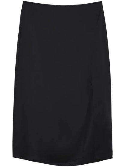 Jolin Silk Midi Skirt