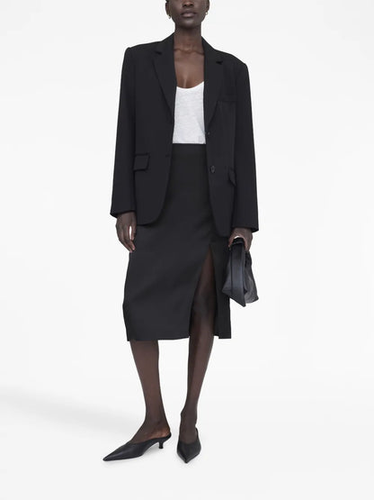 Jolin Silk Midi Skirt