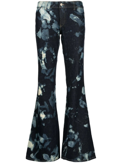 Tie-Dye Flared Trousers