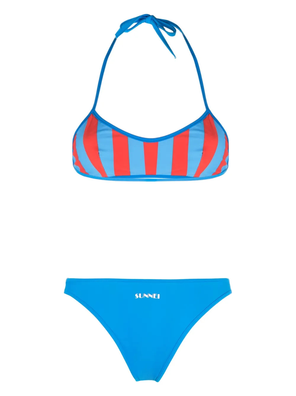 Reversible Striped Bikini Set