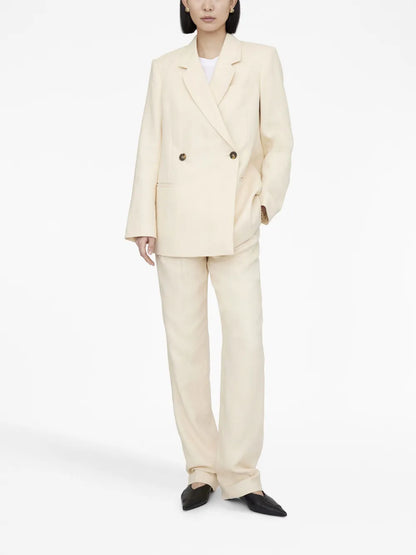 Jay Linen Straight-Leg Trousers