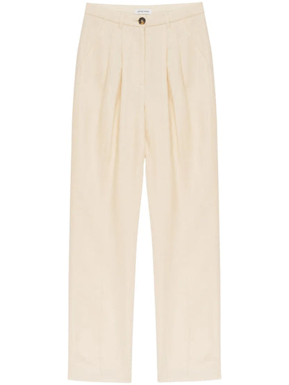 Jay Linen Straight-Leg Trousers
