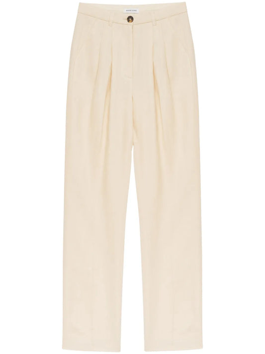 Jay Linen Straight-Leg Trousers