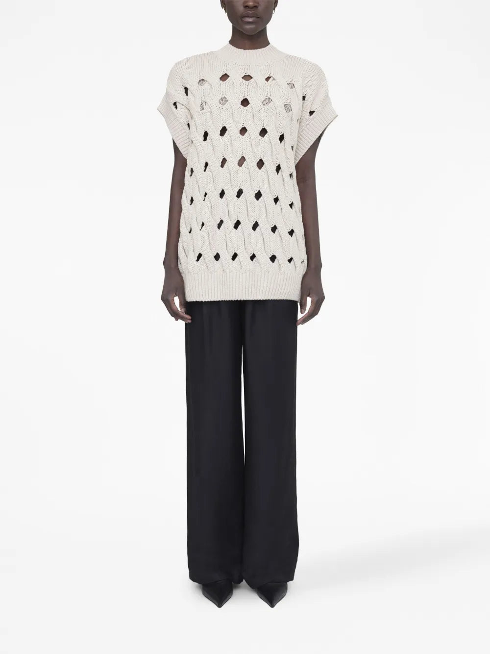 Dray Open-Knit Vest