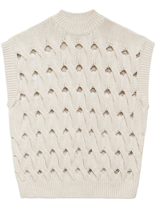 Dray Open-Knit Vest