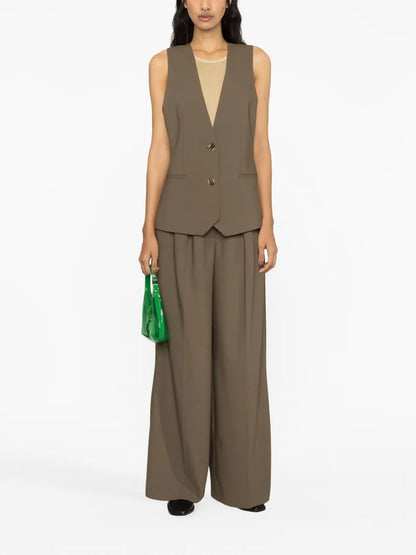 Layered V-Neck Waistcoat