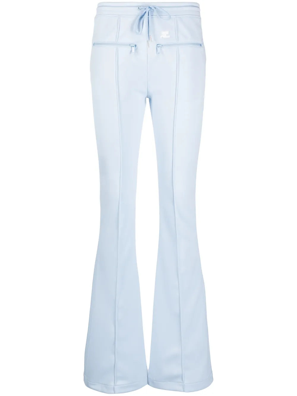 Seam-Detailing Flared Track Pants