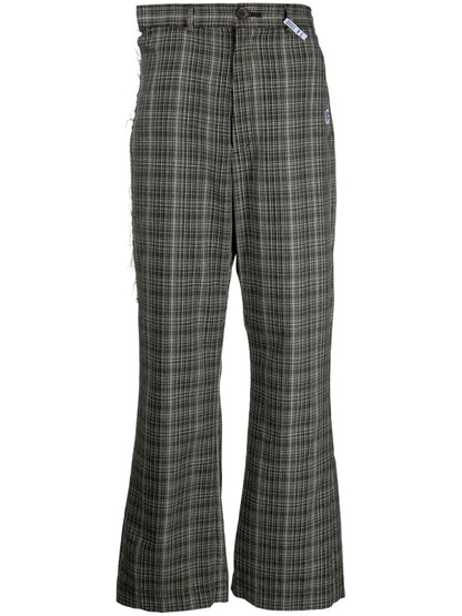 Check-Pattern Trousers