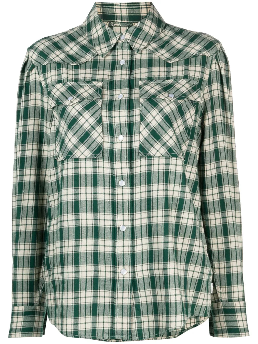 Checked Cotton Flannel Shirt