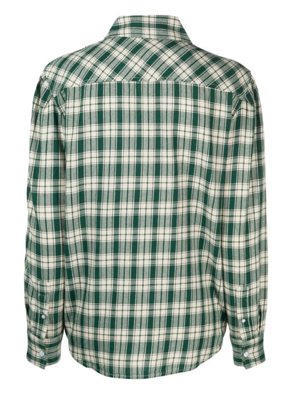 Checked Cotton Flannel Shirt