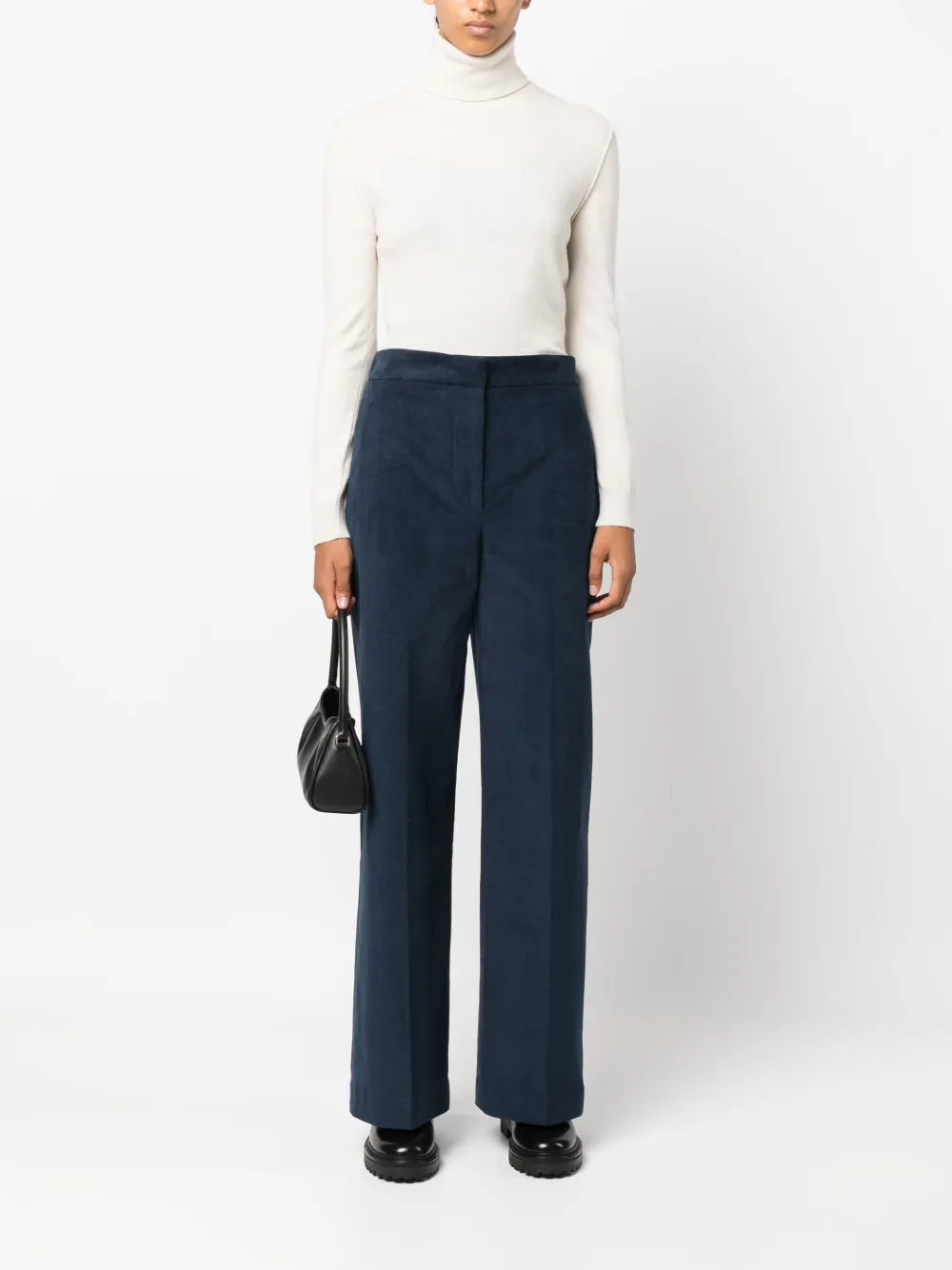 Wide-Leg Corduroy Trousers