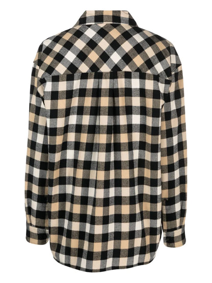 Checked Long-Sleeve Flannel Shirt