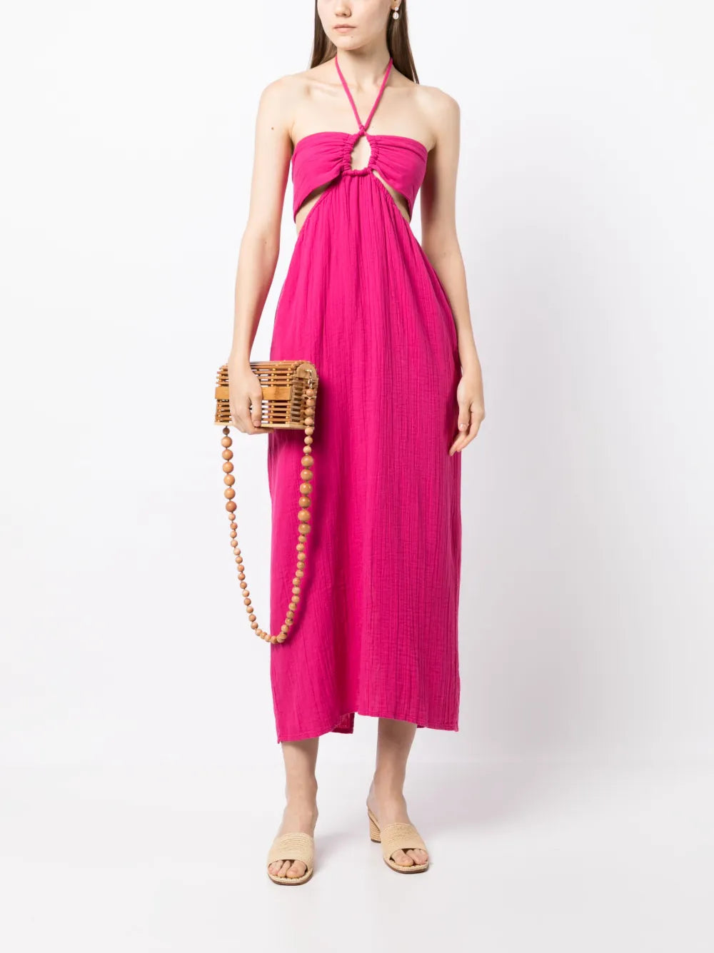 Laila Halterneck Midi Dress