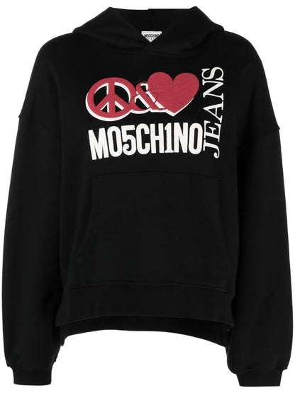 Logo Print Oversized Hoodie
