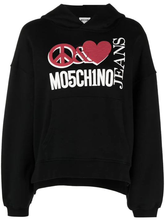 Logo Print Oversized Hoodie