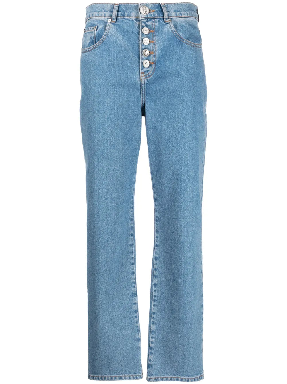 Straight-Leg Denim Pants