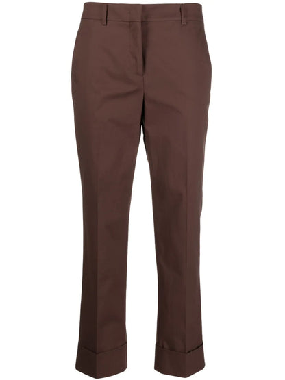 Pressed-Crease Cropped Trousers