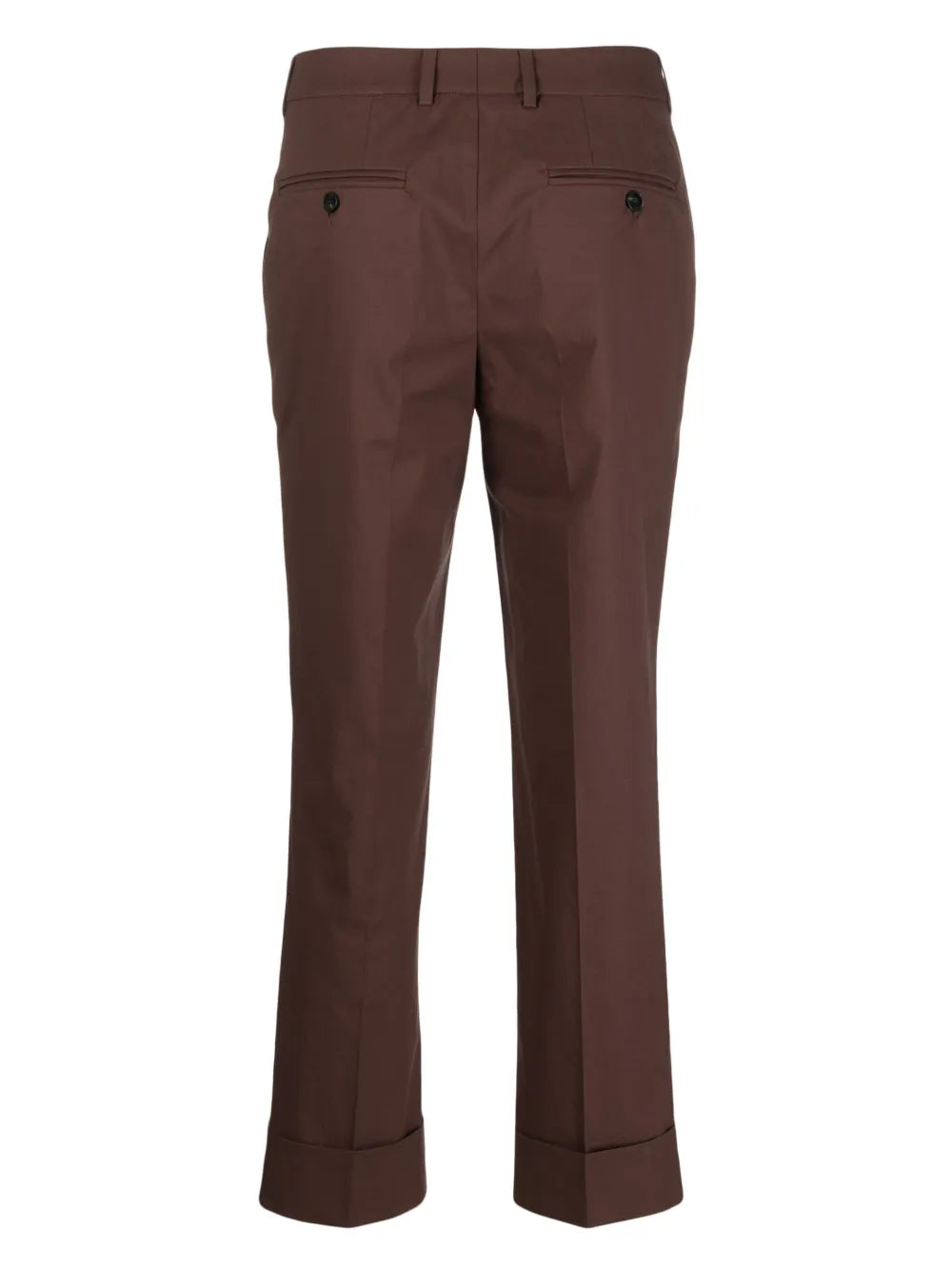 Pressed-Crease Cropped Trousers