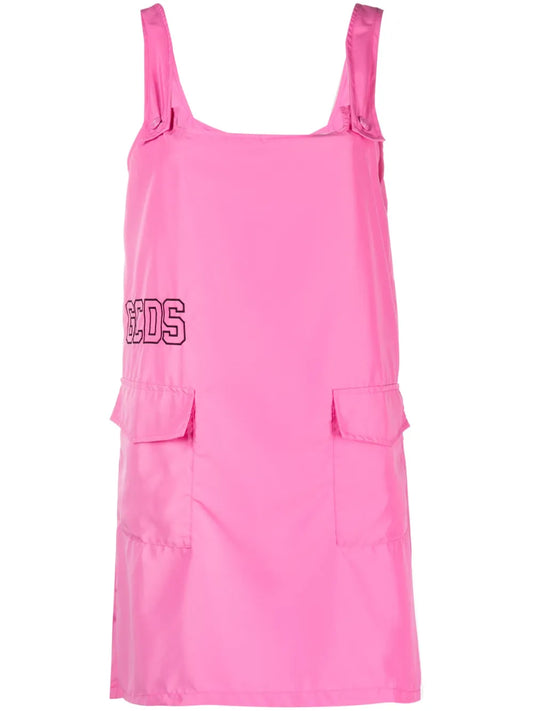 Logo-Embroidered Mini Dress