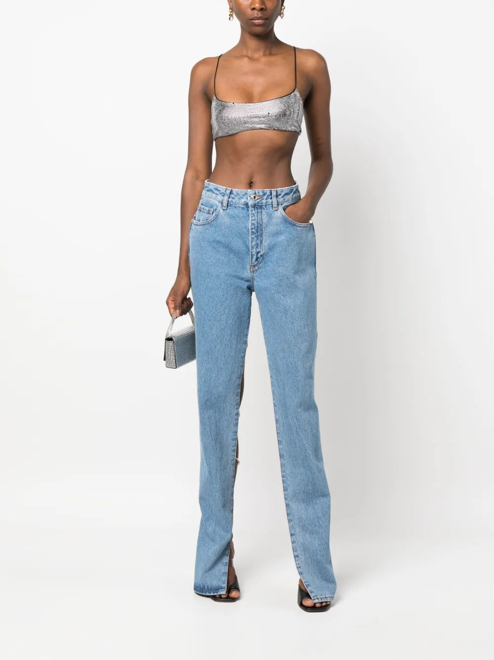 Bling Cut-Out Jeans