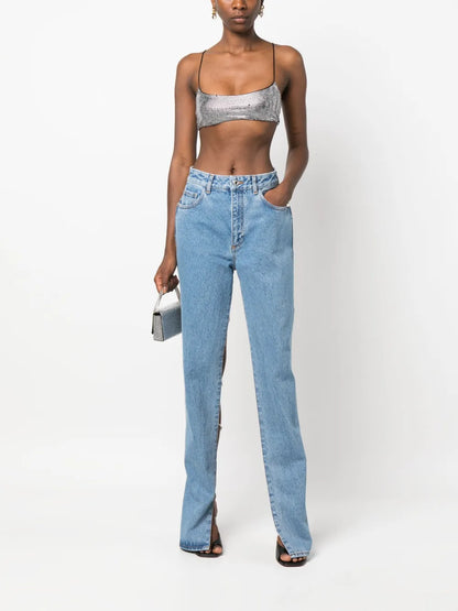 Bling Cut-Out Jeans