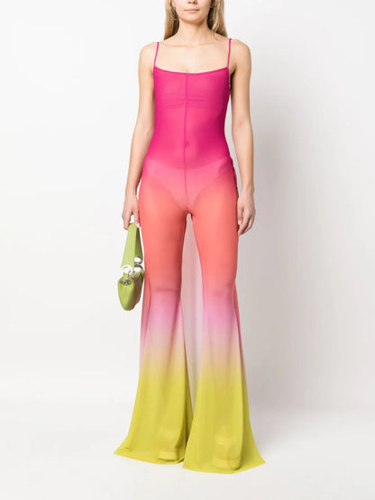 Degradé Sheer Tulle Jumpsuit
