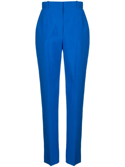 High-Waisted Wool Trousers