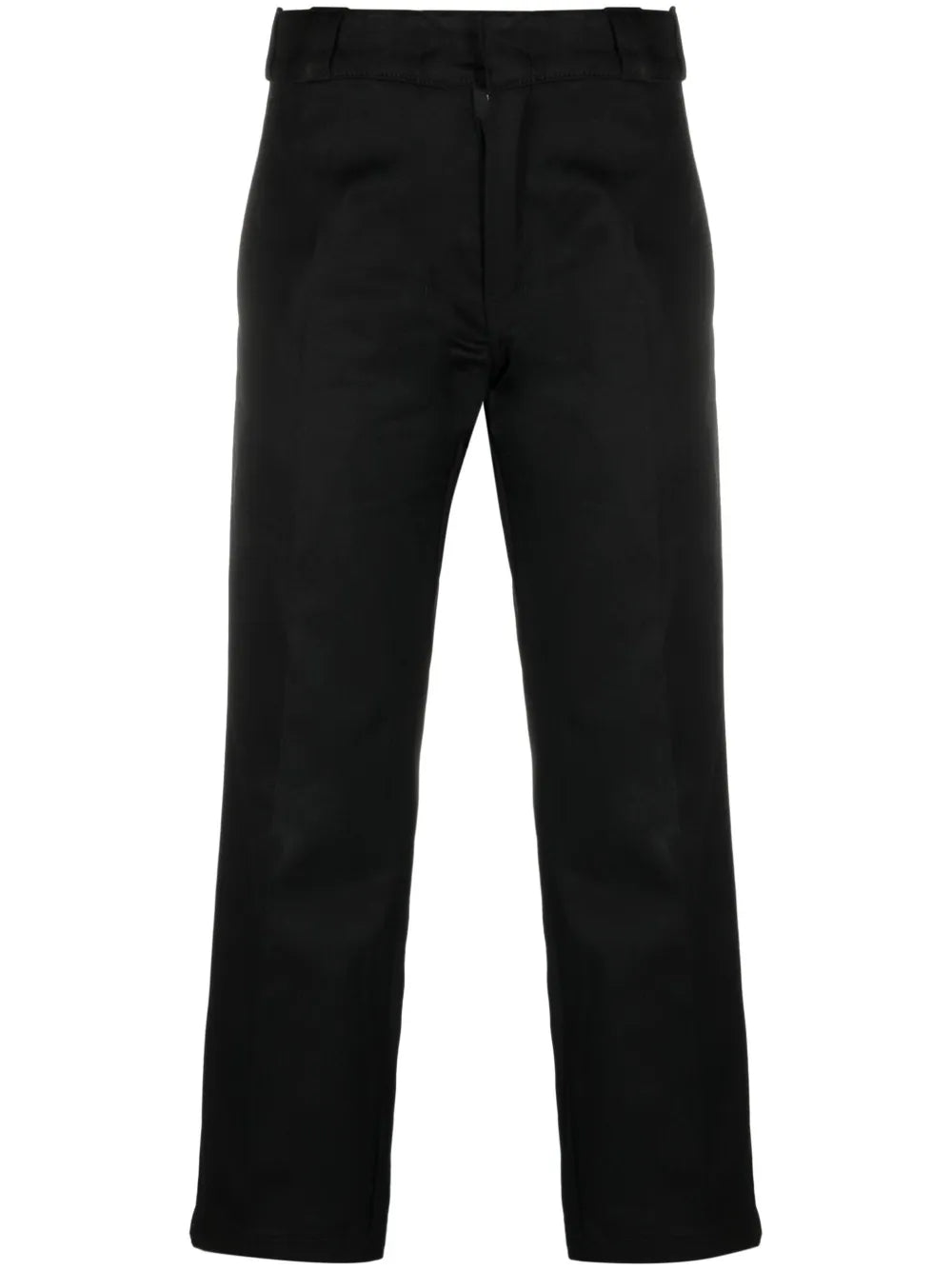 Straight-Leg Cropped Trousers
