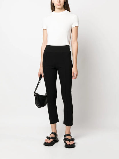 High-Waist Slim-Fit Trousers