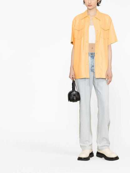 Norea Faux-Leather Shirt