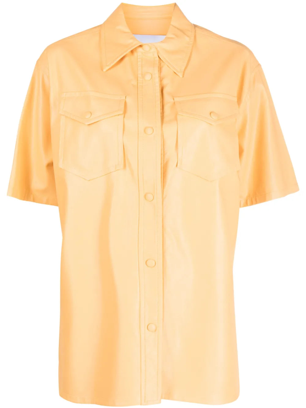 Norea Faux-Leather Shirt
