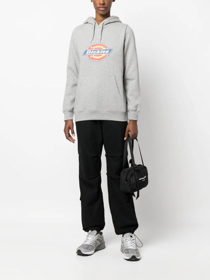 Logo-Print Long-Sleeved Hoodie