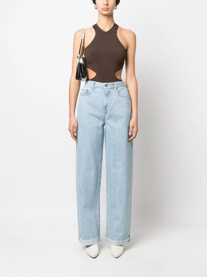High-Waist Wide-Leg Jeans